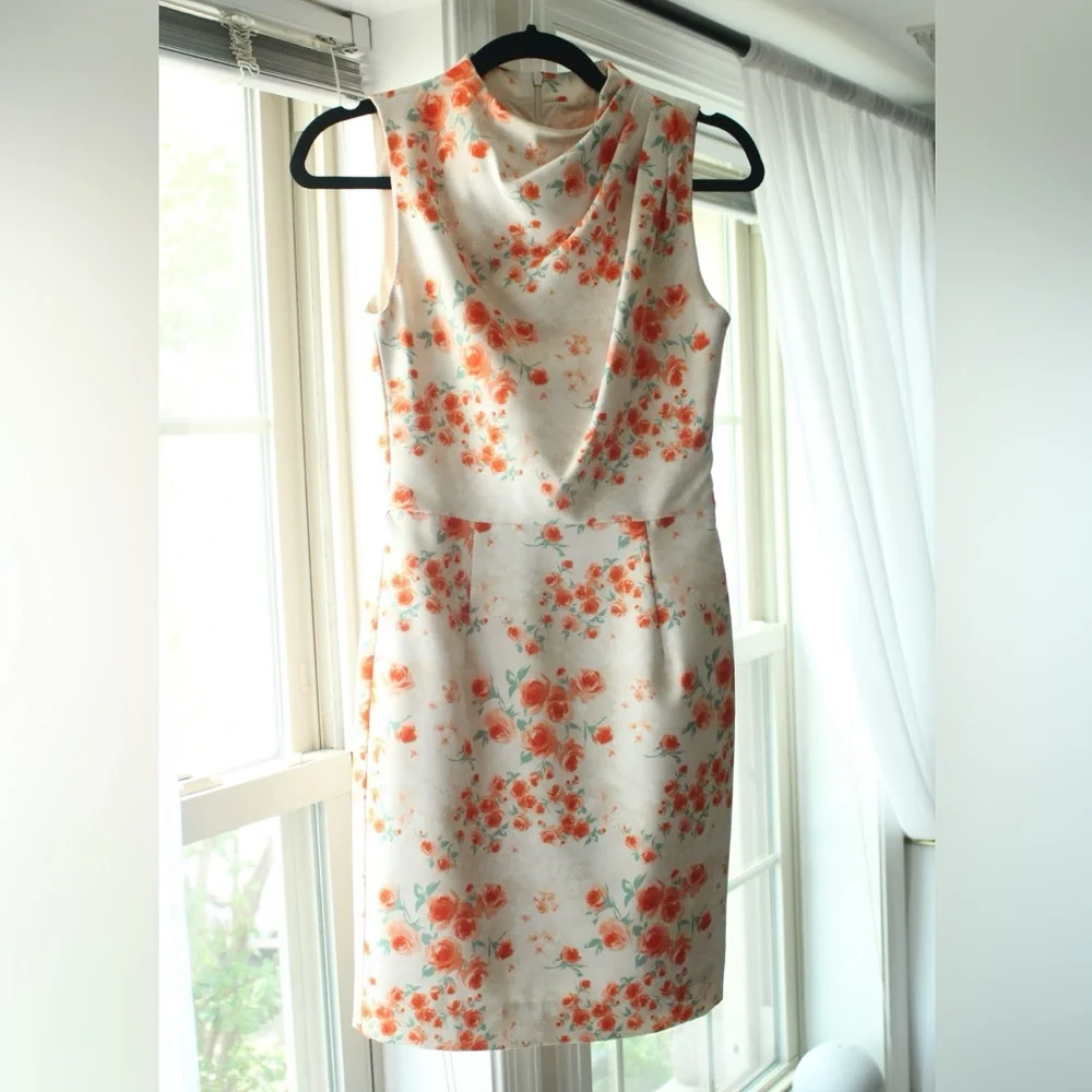 NWOT BLACK HALO Corrine Floral Sheath Dress (Size 0/XS) - Picture 5 of 8